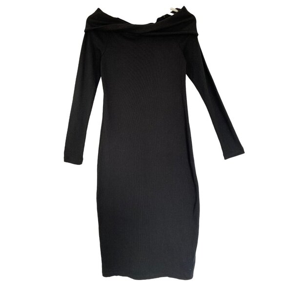 Universal thread, Elegant dress for women, Black, cotton and polyester, size M. - Picture 1 of 7